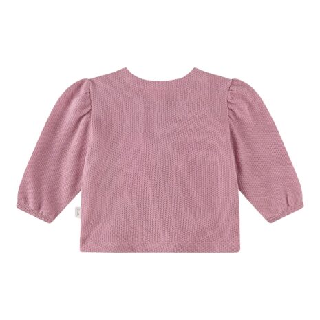 Sanetta Pure Sweatjacke Puffärmel Struktur