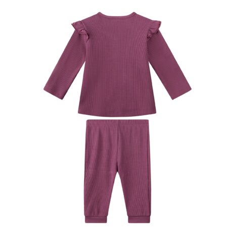 Sanetta Schlafanzug Kleeblatt Rüschen Waffelpiqué