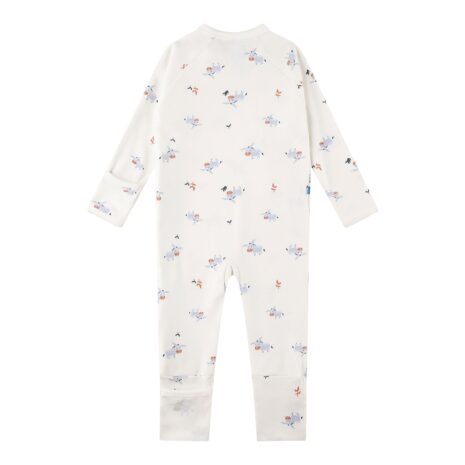Sanetta Schlafoverall mit Klappfuß Esel