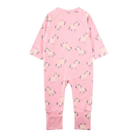 Sanetta Schlafoverall mit Klappfuß Pferde