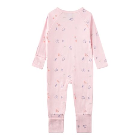 Sanetta Schlafoverall mit Klappfuß Vögel