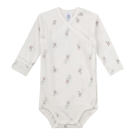 Sanetta Wickelbody langarm Hasen Luftballons Sanetta Wickelbody langarm Hasen Luftballons