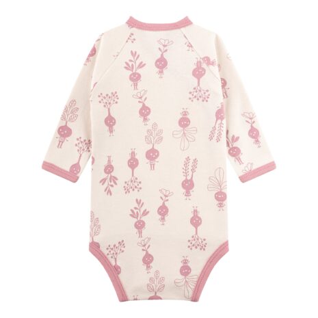 Sanetta Wickelbody langarm Radieschen Sanetta Wickelbody langarm Radieschen