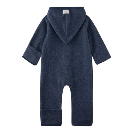 Sanetta Wollfleece-Overall mit Kapuze Klappbündchen Sanetta Wollfleece-Overall mit Kapuze Klappbündchen