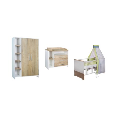 Schardt 3-tlg. Babyzimmer Eco Plus mit 2-türigem Kleiderschrank Schardt 3-tlg. Babyzimmer Eco Plus mit 2-türigem Kleiderschrank