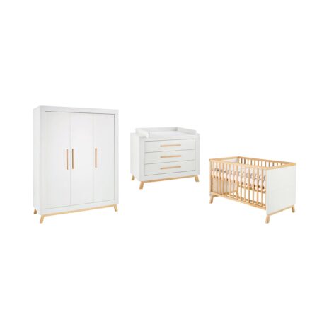 Schardt 3-tlg. Babyzimmer Miami mit 3-türigem Kleiderschrank Schardt 3-tlg. Babyzimmer Miami mit 3-türigem Kleiderschrank