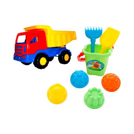 Solini Sandspielzeug-Set mit Kipper 8-tlg. Solini Sandspielzeug-Set mit Kipper 8-tlg.