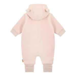 Steiff Fleece-Overall Kapuze mit Ohren und Klappfuß