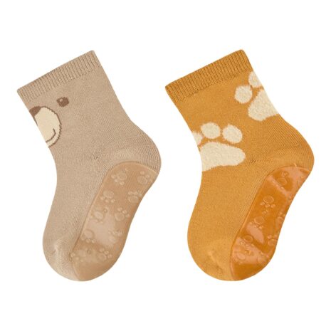 Sterntaler 2er-Pack ABS-Socken Fliesen Flitzer Bär