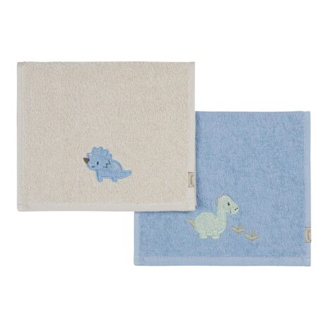 Sterntaler 2er-Pack Kinderhandtücher 50x30 cm blau | beige