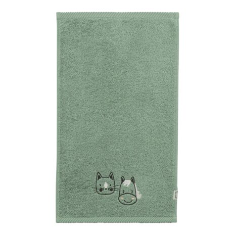 Sterntaler 2er-Pack Kinderhandtücher 50x30 cm gruen | weiss