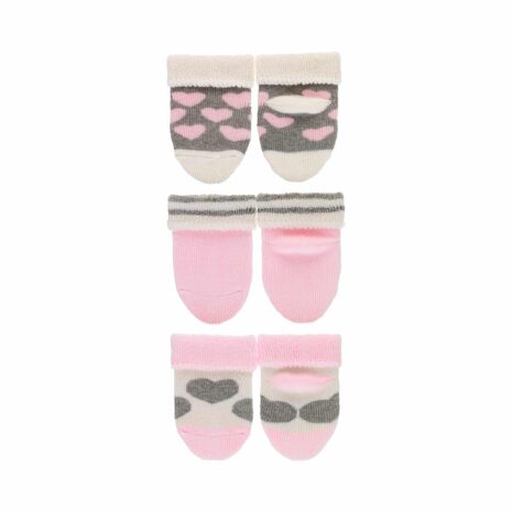 Sterntaler 3er-Pack Erstlingssocken Herzen