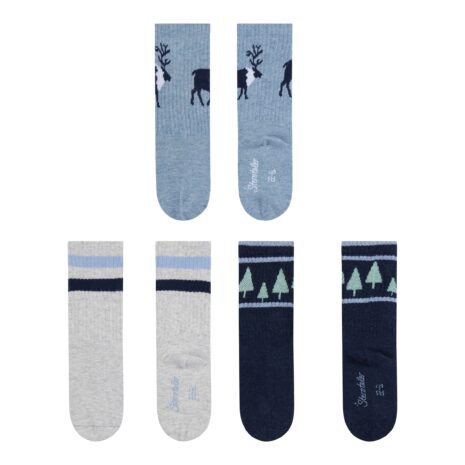 Sterntaler 3er-Pack Socken Elch Ringel