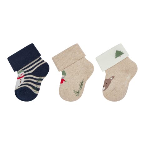 Sterntaler 3er-Pack Socken Weihnachten