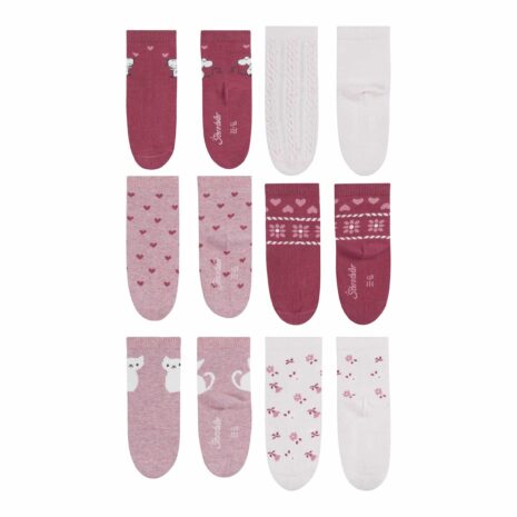 Sterntaler 6er-Pack Socken Herzen Tiere Blumen Sterntaler 6er-Pack Socken Herzen Tiere Blumen
