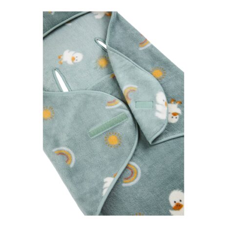 Sterntaler Einschlagdecke Microfleece Ente Edda gruen