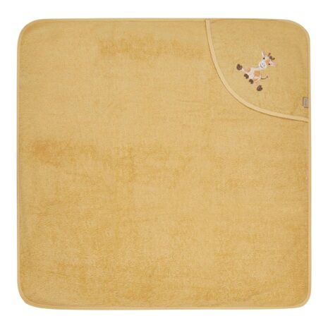 Sterntaler Kapuzenbadetuch 80x80 cm gelb