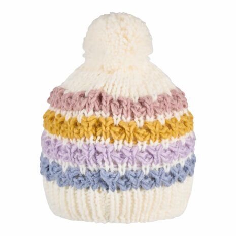 Sterntaler Winter-Strickmütze Bommel Streifen