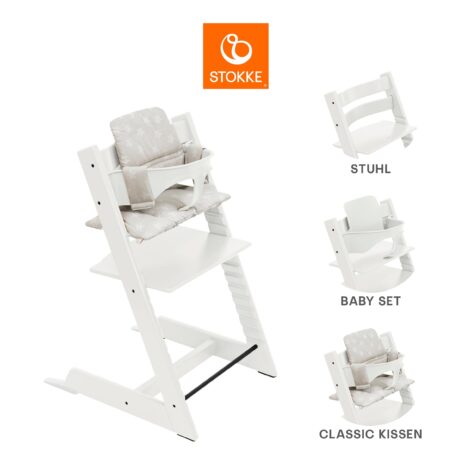 Stokke® Tripp Trapp® Bundle Treppenhochstuhl inkl. Babyset und Kissen