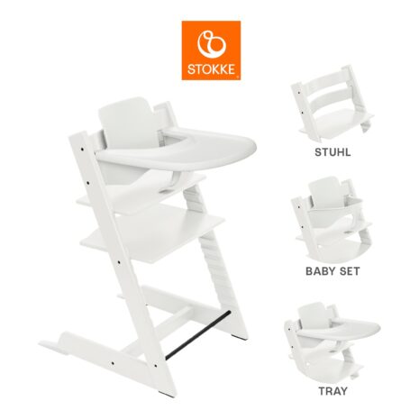Stokke® Tripp Trapp® Bundle Treppenhochstuhl inkl. Babyset und Tray