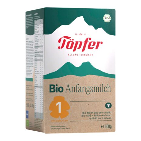 Töpfer Bundle 4er Pack Bio Anfangsmilch 1 600 g