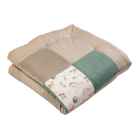 Ullenboom Krabbeldecke & Laufgittereinlage 100 x 100 cm Waffelpiqué/Cord