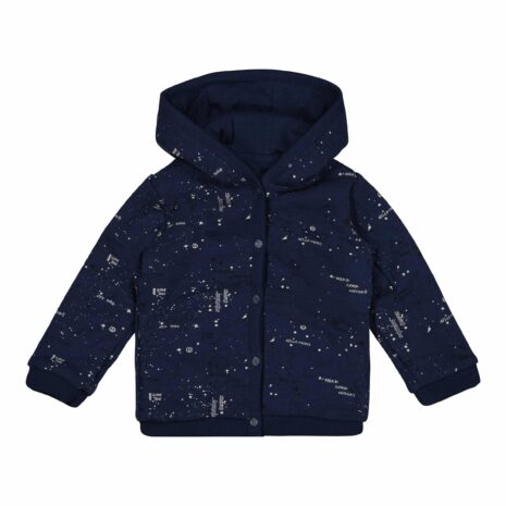 Vingino Wende-Sweatjacke mit Kapuze Kleckse Vingino Wende-Sweatjacke mit Kapuze Kleckse