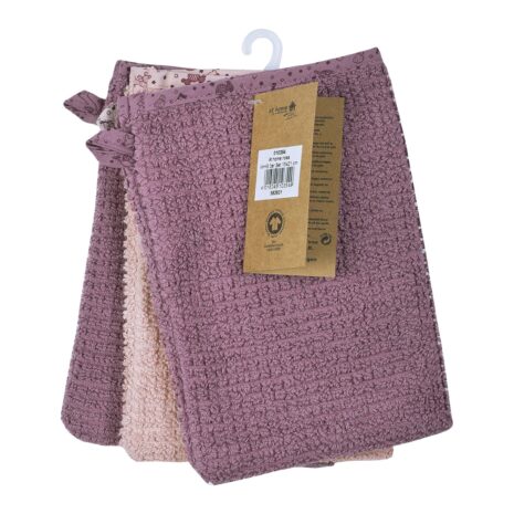 Wörner 3er-Pack Waschlappen 15x21 cm rosa Wörner 3er-Pack Waschlappen 15x21 cm rosa