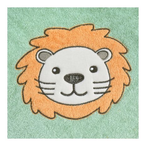 Wörner Kapuzenbadetuch 80x80 cm gruen