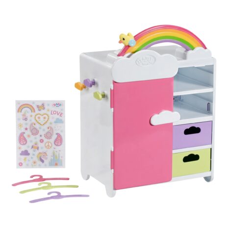 Zapf Creation Baby Born Puppen Schrank Regenbogen
