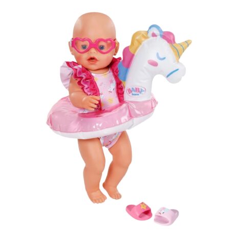 Zapf Creation Baby Born Puppen Schwimmset Einhorn 43 cm
